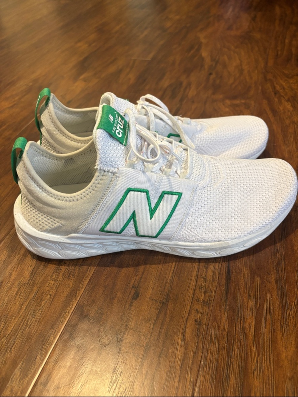 New Balance Fresh Foam X Cruz Artisan v3 - White Kelly Green Grey Matter - Picture 2 of 6